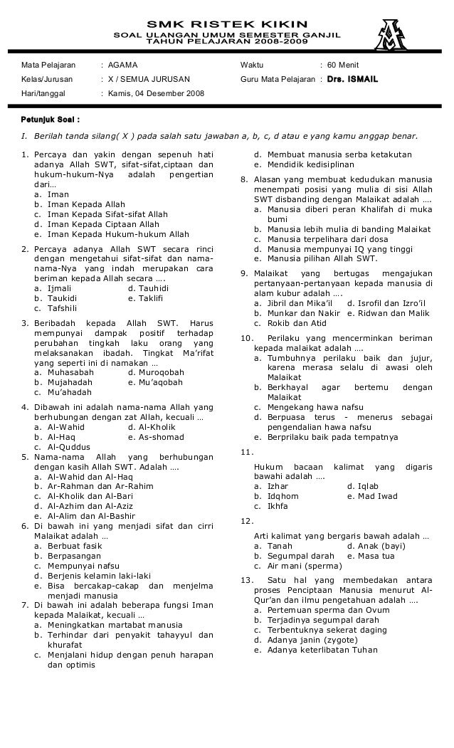 Contoh Soal Pilihan Ganda Adverb Of Frequency