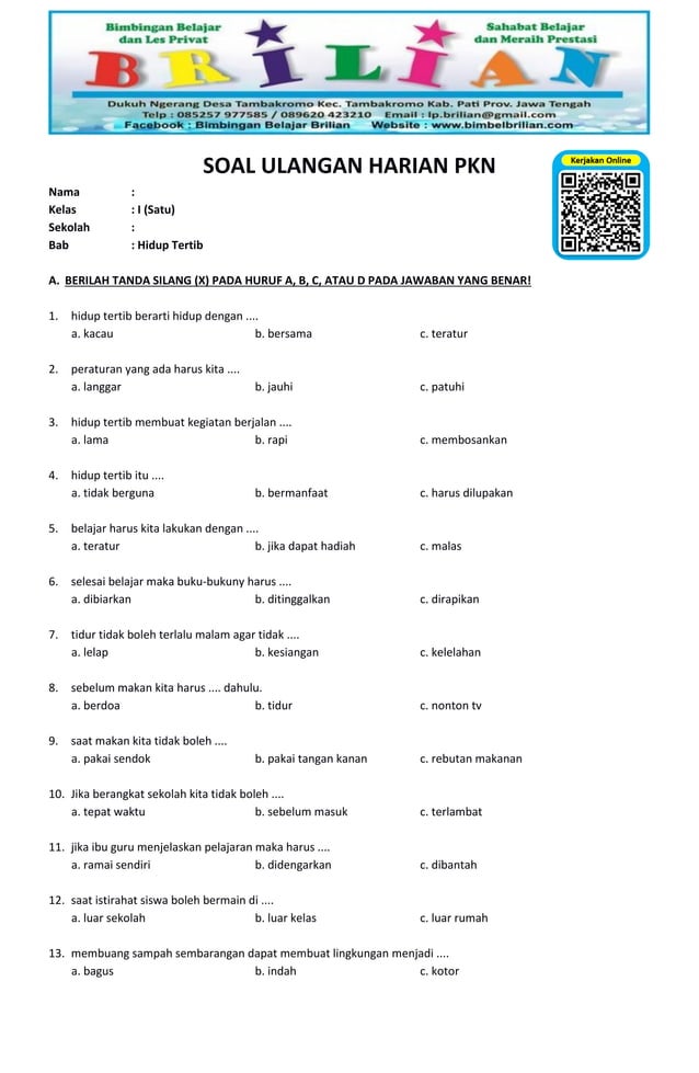 5 Fakta Penting Sebelum Download Soal UAS PKN Kelas 3 Semester 1 Kurikulum 2013 yang Wajib Diketahui