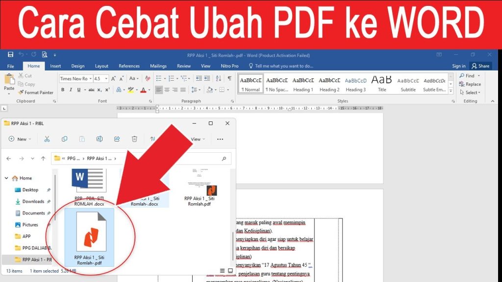 5 Trik Rahasia Cra Mengubah PDF ke Word yang Wajib Kamu Tahu 2026 5 Trik Rahasia Cra Mengubah PDF ke Word yang Wajib Kamu Tahu 2026