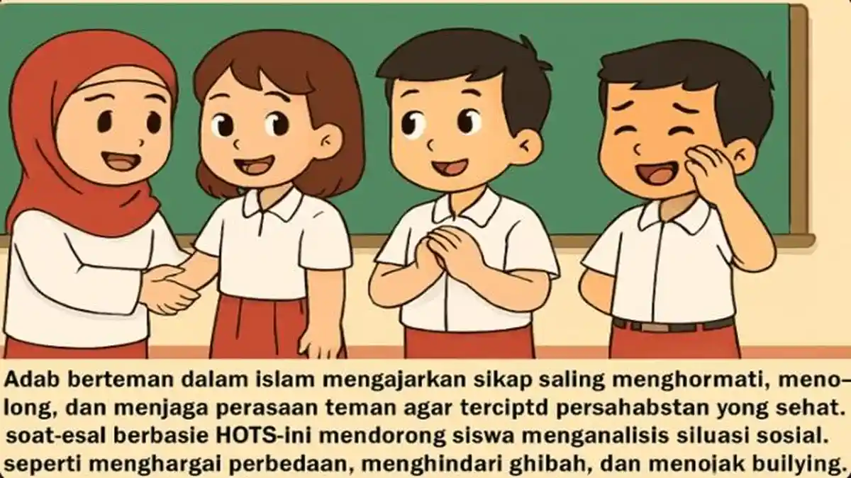 Latihan Soal HOTS PAI Kelas 4 SD Materi Senangnya Berteman Lengkap