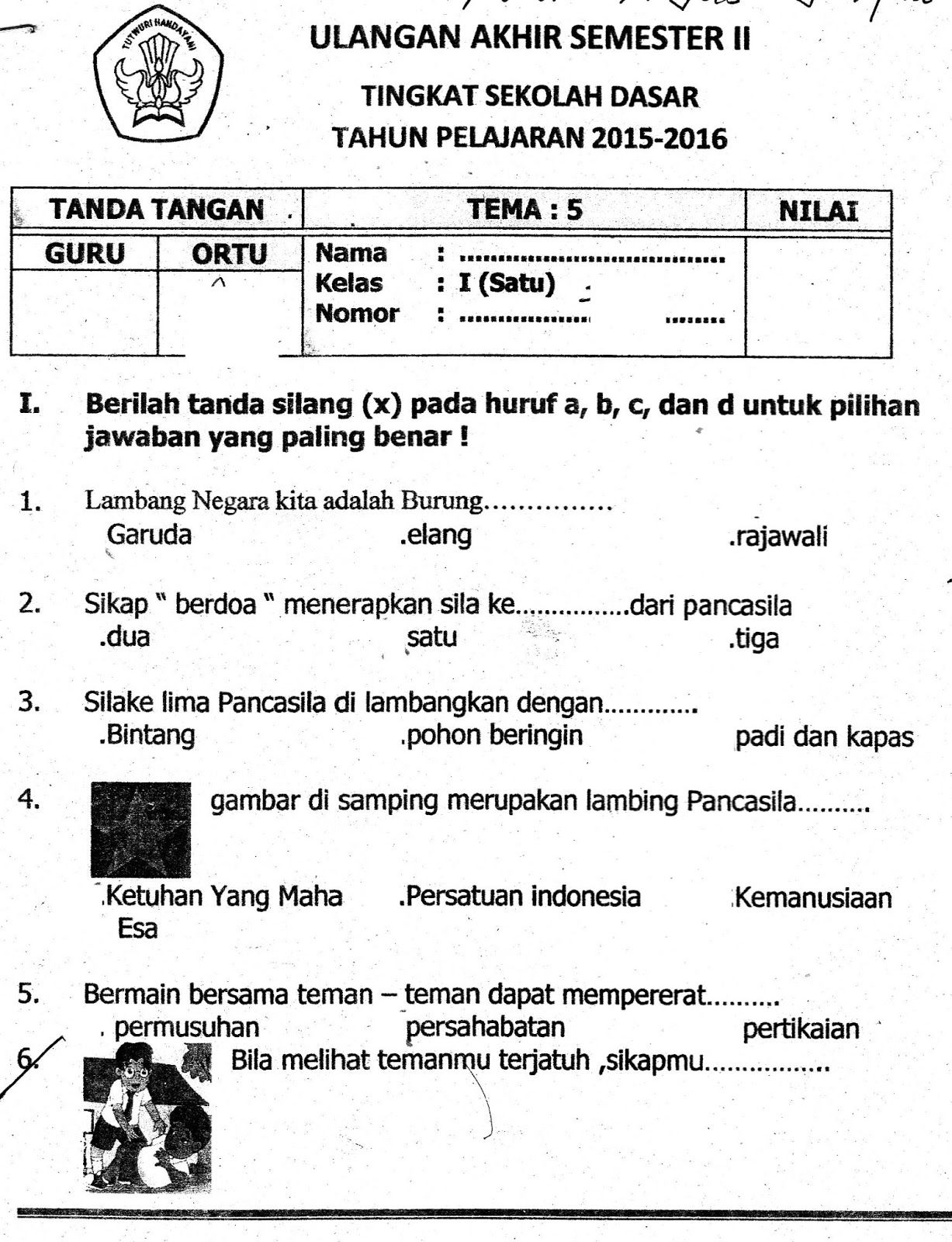 Membangun Generasi Berkarakter Panduan Lengkap Contoh Soal Ujian
