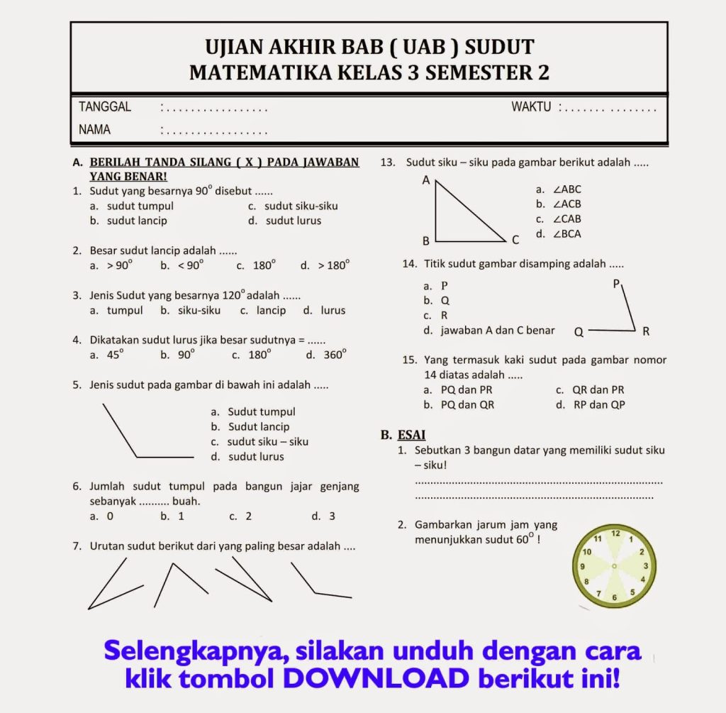 7 Fakta Mengejutkan Soal UAS Penjaskes Kelas 3 SD Semester 2 KTSP yang Wajib Guru Download Sekarang