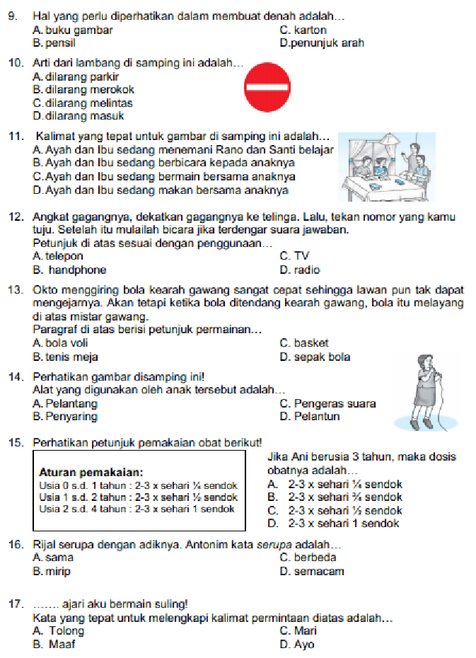 7 Latihan Soal UAS SD Kelas 4 Semester 1 Wajib Dikuasai Sebelum Ujian Dimulai