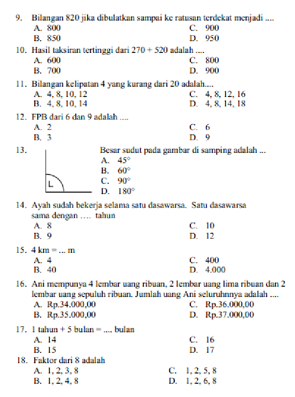 7 Tips Terbukti Sukses Menghadapi latihan soal uas mtk kelas 4 sd semester 2 Sekarang!