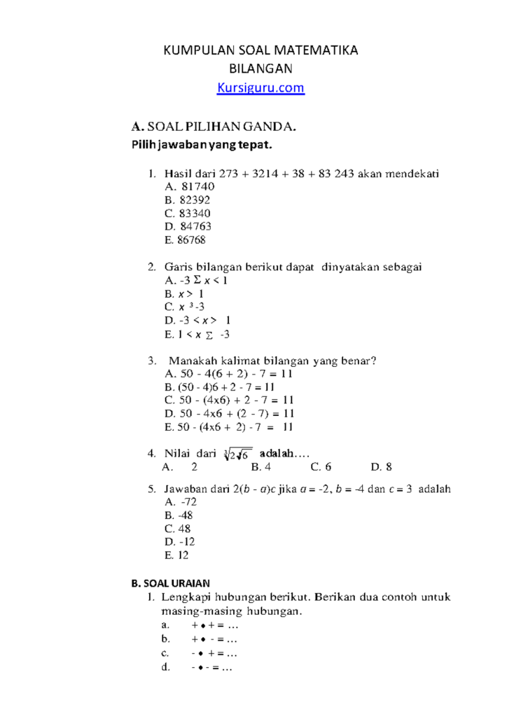 Akhirnya Tahu 7 Contoh Soal Pilihan Ganda Matematika Kelas 10 Semester 1 yang Sering Muncul di Ujian 2026