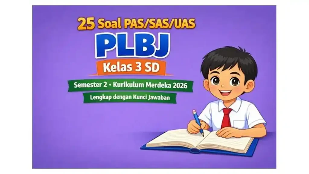 Akhirnya Tersedia 3 Link Download Soal UAS PLBJ Kelas 3 Semester 2 Tahun 2026 yang Wajib Kamu Punya