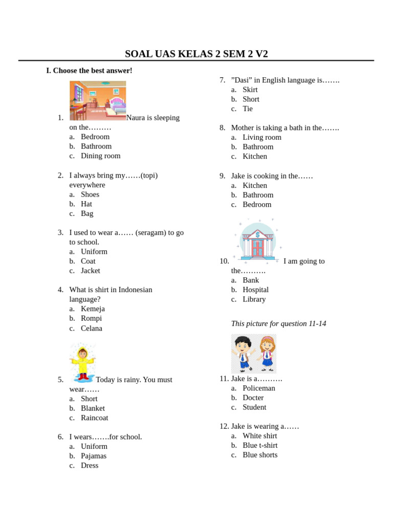 Soal UAS Kelas 2 Semester 2 PDF Cuisine Soal UAS Kelas 2 Semester 2 PDF Cuisine