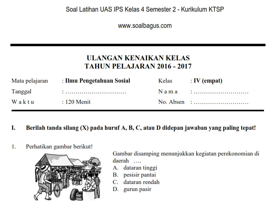 Terbukti! 7 Latihan Soal UAS Semester 2 IPS Kelas 4 SD yang Bikin Nilai Meningkat Sekarang