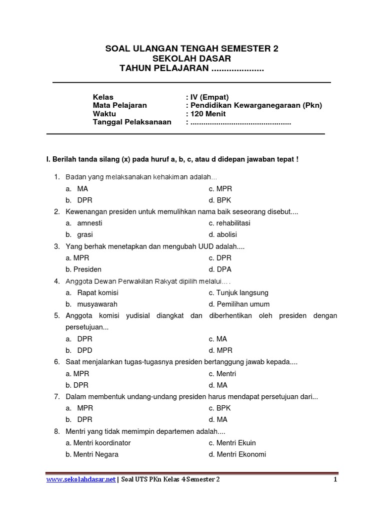Terbukti 7 Tips Jitu Menguasai Latihan Soal UAS PKN Kelas 4 SD Semester 2 Sebelum Ujian!