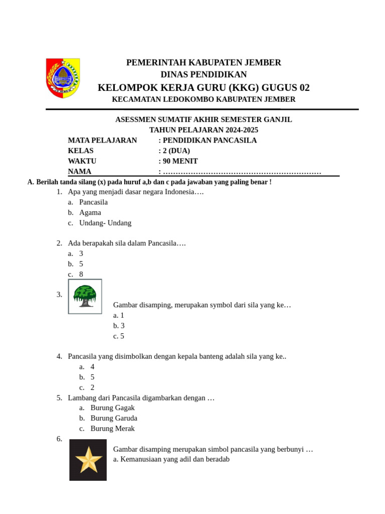 Ternyata Ini Cara Membedakan Soal Tentang Butir Butir Pancasila Kelas 2 SMP Agar Tidak Salah